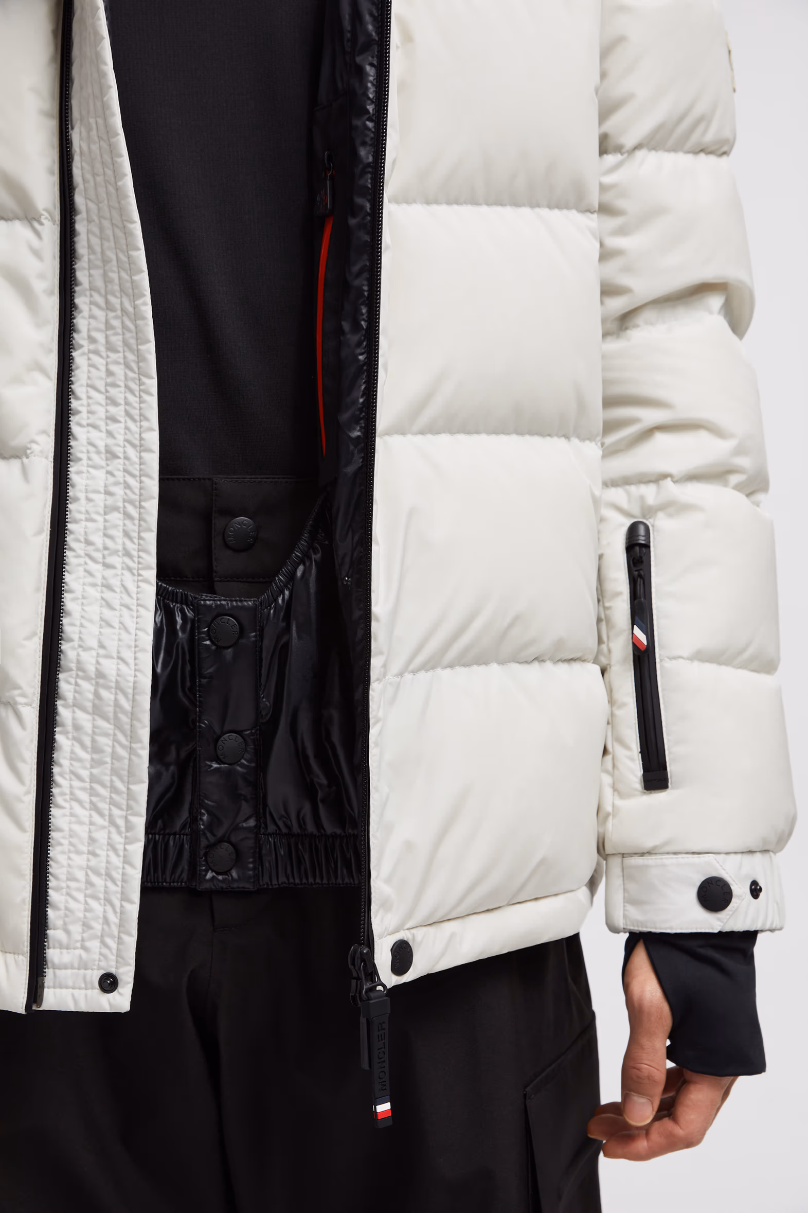 Isorno Hooded Down Ski Jacket Men White Moncler 6